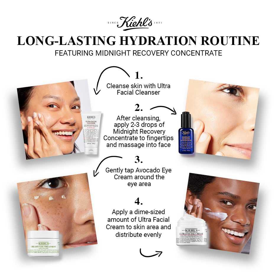 Midnight Recovery Concentrate for younger looking skin | Kiehl's